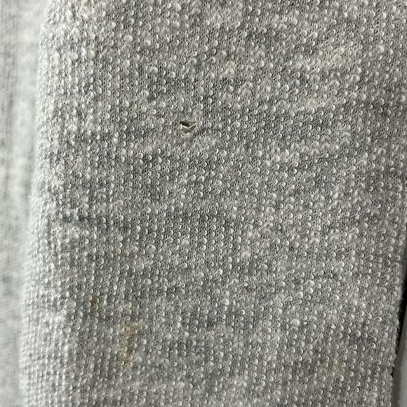 Cynthia Rowley Gray Long Sleeve Eyelet Lace Accent Cotton Sweater Large - Picture 8 of 9